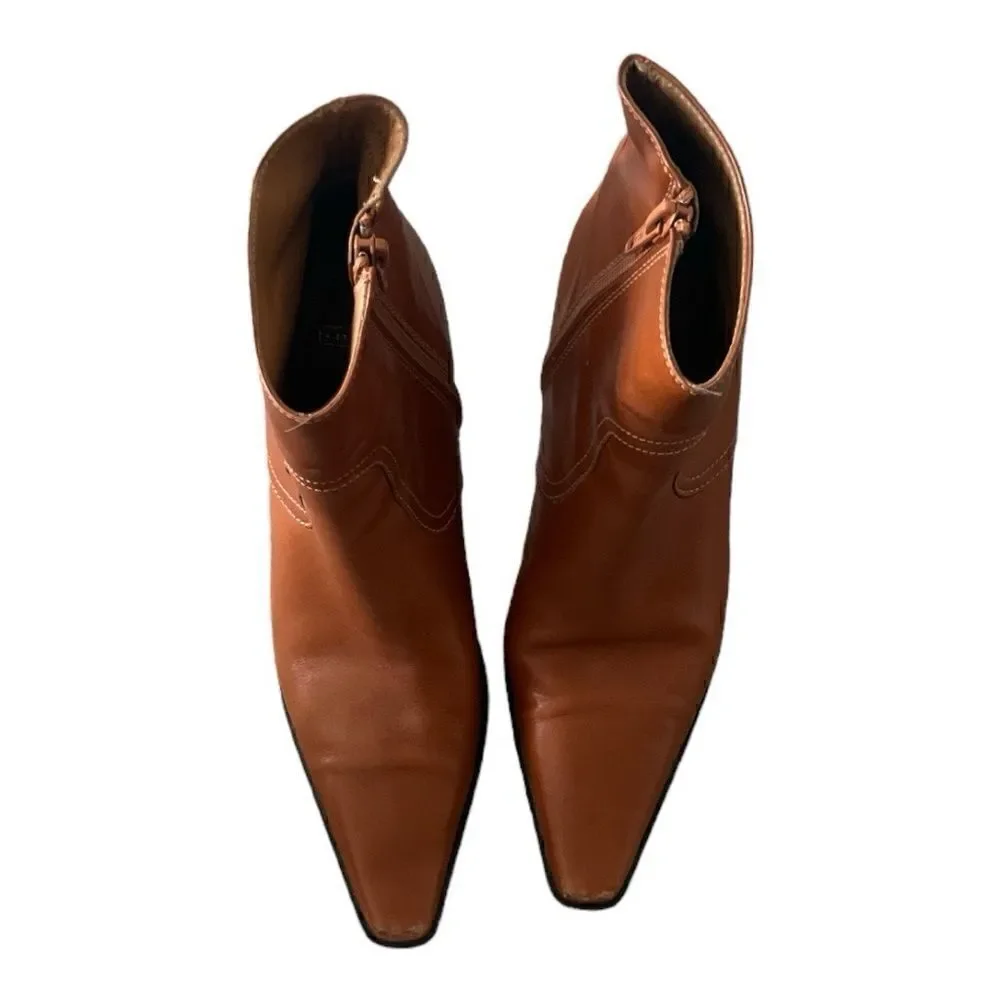 Coach Alexis Leather Ankle Booties size 6